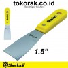 KAPE 2" dan 1,5" GAGANG SCRAP PUTTY KNIFE SHERLOCK SCRAPPER STAINLESS STEEL